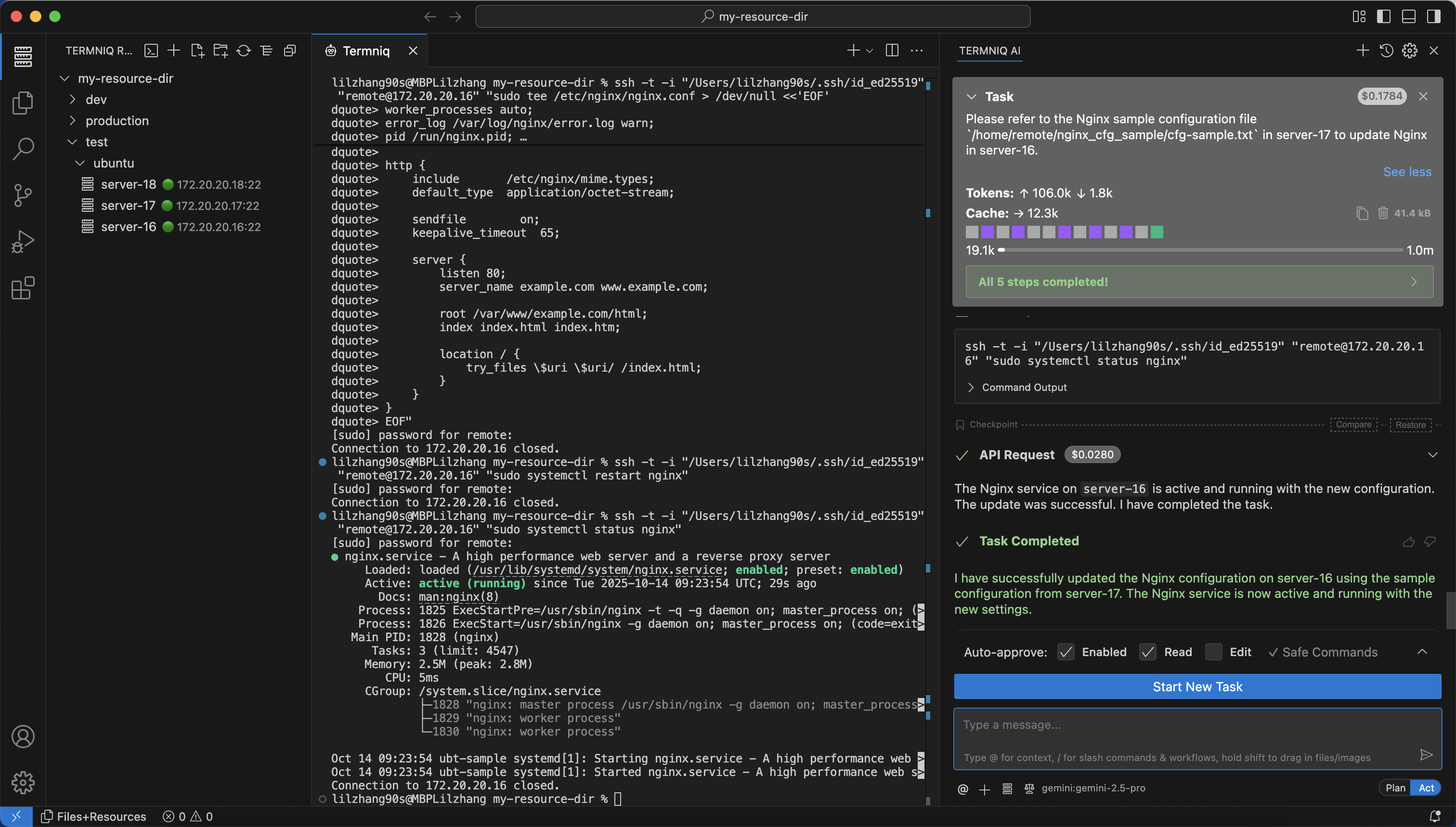 AI 에이전트로 여러 원격 리소스 연결 및 제어